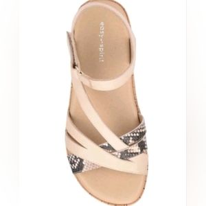Easy spirit Lilah wedge sling back sandals.